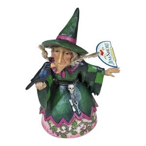 Jim Shore “The Witching Hour” #4027795 Witch And Crow Collectible Figure